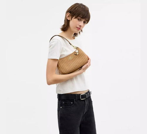 Teri Straw Shoulder Bag