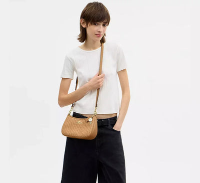Teri Straw Shoulder Bag