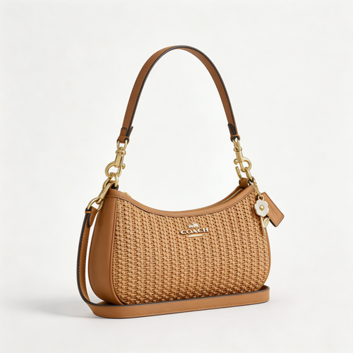 Teri Straw Shoulder Bag