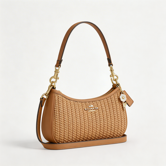 Teri Straw Shoulder Bag
