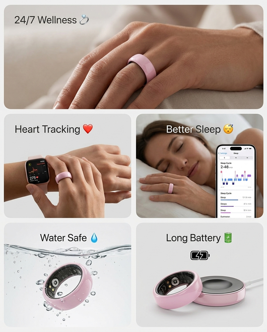 Velzaria Smart Aura Ring